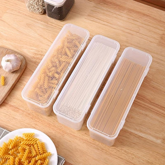 Clear Food Storage Box with Lid, 1 Piece Refrigerator Fresh-keeping Storage Box for Pasta, Fruit, Vegetable, Egg