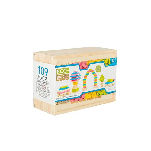 Eco-Bricks naturally blocks (wooden kids constructor)