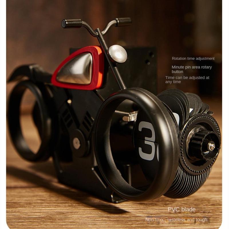 Motorcycle Shaped Flip Clock,?1 Count?Digital Flip Down Clock, Desktop Clock, Mechanical Clock, Home Decor?(Battery Required, Battery Not Included)