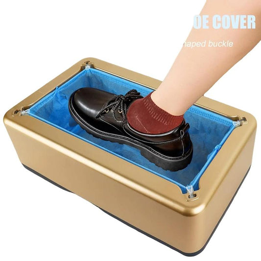 T-shaped specialized shoe cover disposable intelligent shoe cover machine, indoor household plastic dustproof, non waterproof cloth, thickened foot cover Disposable