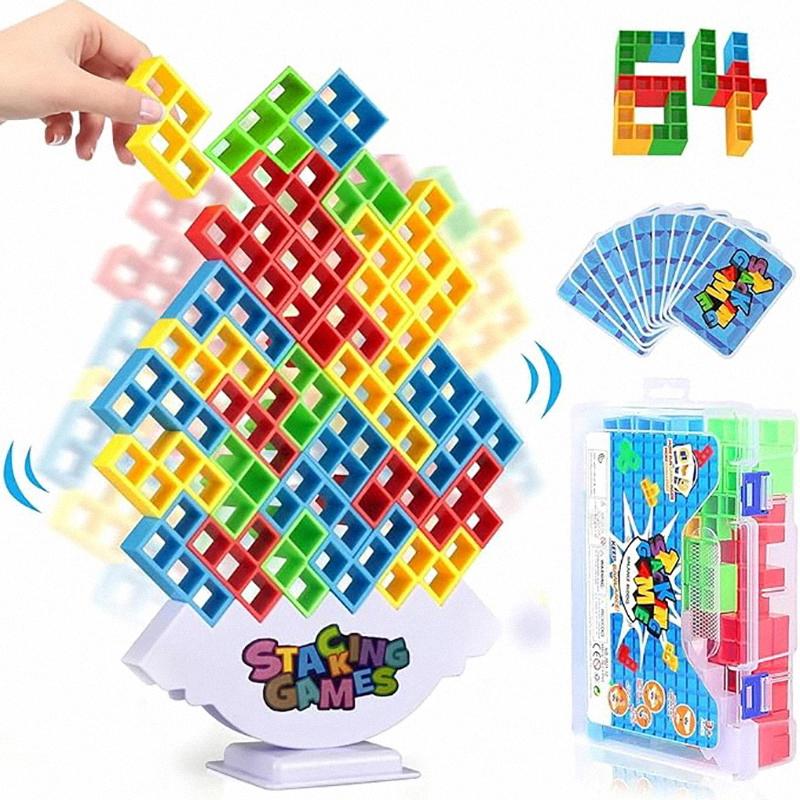 Balance Stacking Building Blocks Fun For Team Family Friends Game