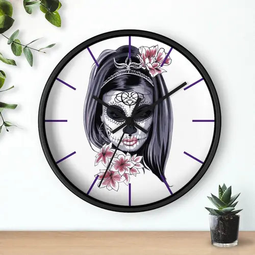 Silent Wall Clock - Day of the Dead, Dia de los Muertos - Wall Clock | Shop Now!