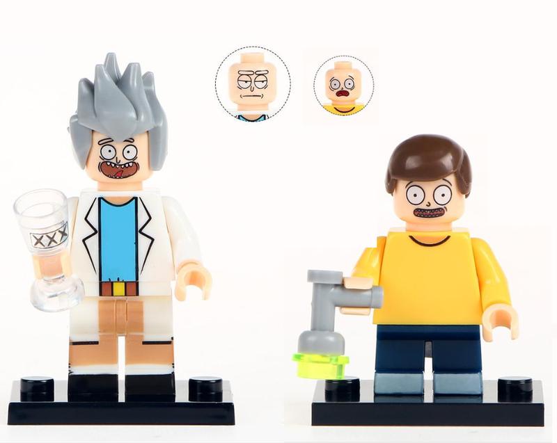 Custom Pop Culture Minifigures Rick and Morty