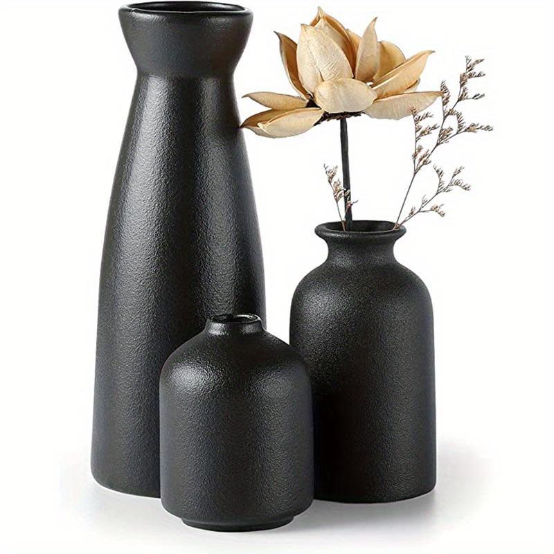 Festival Ornaments,?Empty Ceramic Vase, 3 Counts/set Modern Simple Small Vases, for Dinner Table Party Office Bookshelf Bedroom Desktop Decor, Summer Gifts