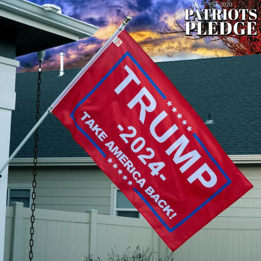 TRUMP 2024 RED 3X5 FLAG