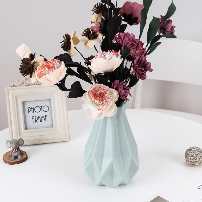 Flower Vase, 1 Count Nordic Style Flower Vase, Modern Simple Flower Vase, Spring Desk Decoration For Home Office, Spring Decor 2024