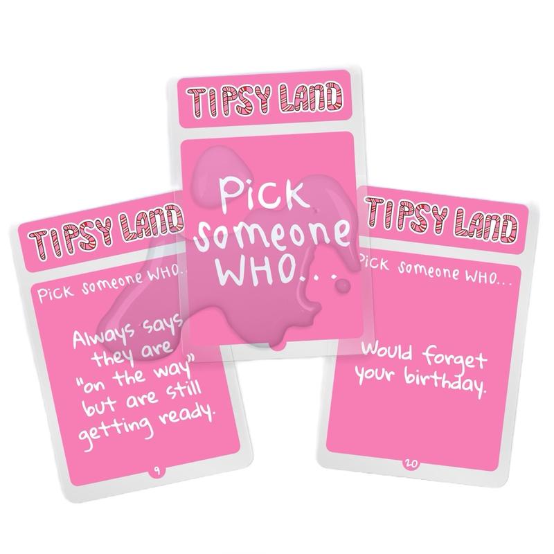 Tipsy Land Party Board Game - Fun Adult Drinking Game - Perfect for Girl's Night, Bachelorette Party - Created by Two Women from Texas