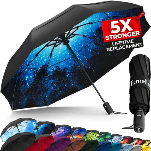 Tumella 9-Rib Design Moonlight Lightweight Umbrella