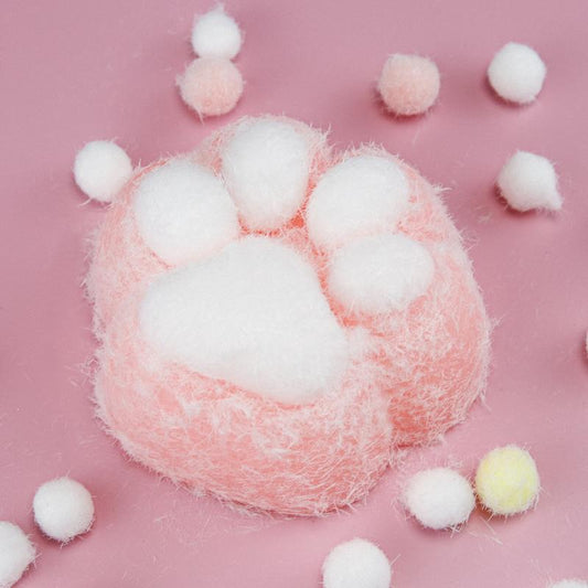 [New Arrival ] Blue & Pink 2 Pack Taba Squishy Cat Paw Stress Relief toy Fidget toy Novelty Gifts For Kids And Adult Handmade Gift ricecakesquishy stressball glassslime ogslimes relax toy crunch slime silent fidgettoys