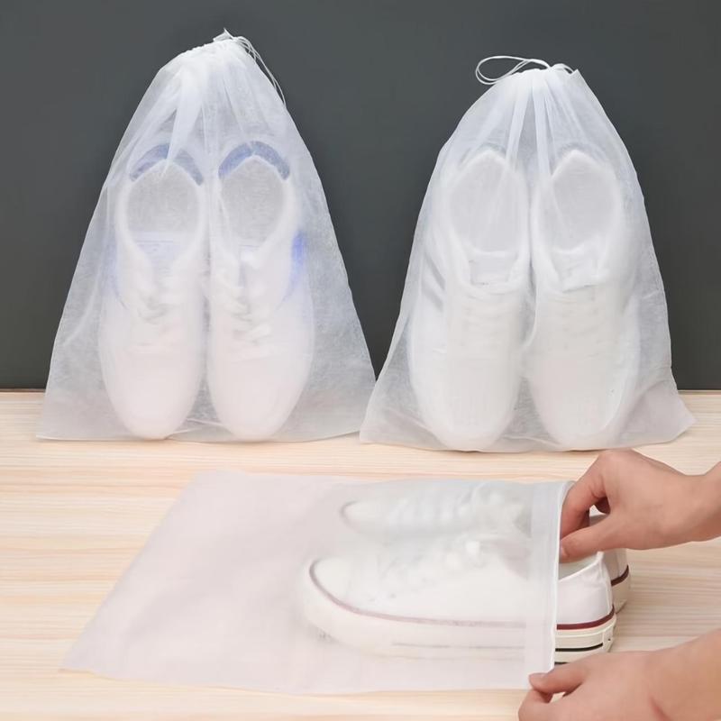 20pcs/set Portable Shoe Storage Bag, Dustproof Drawstring Design Shoe Cover, Shoe Storage Organizer for Home Use