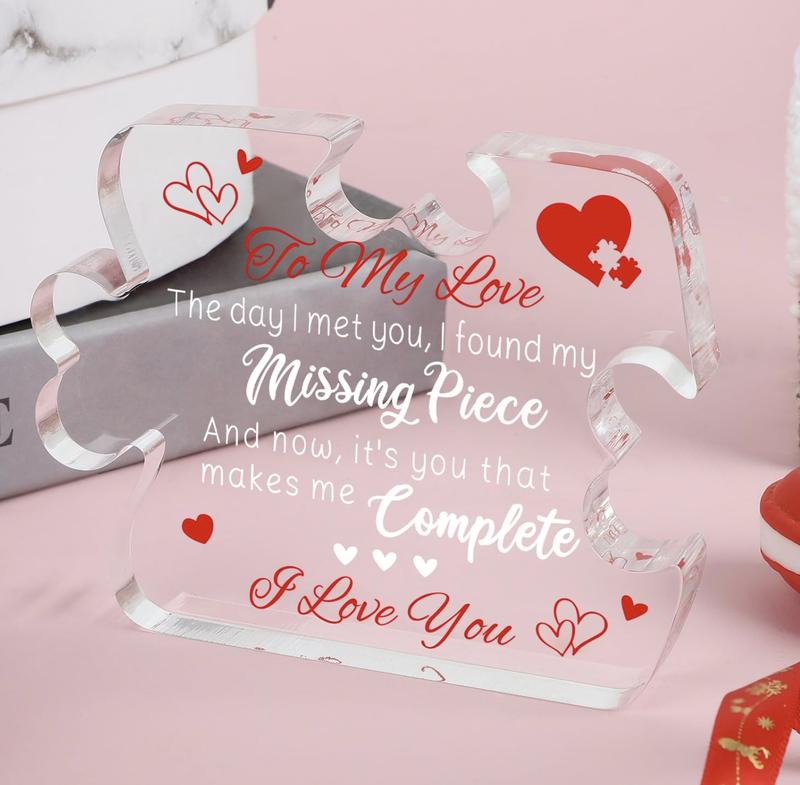 To My Love Valentines Day Gifts for Boyfriend Girlfriend,Valentine's Day Gifts for Her Him, I Love You Acrylic Keepsake, Anniversary Birthday Gift for Girlfriend,Boyfriend, Husband,Wife