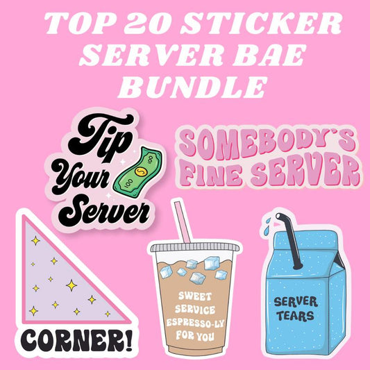 Server Bae Bulk Sticker Bundle (20 STICKERS)