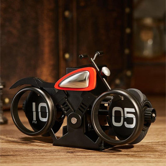 Motorcycle Shaped Flip Clock,?1 Count?Digital Flip Down Clock, Desktop Clock, Mechanical Clock, Home Decor?(Battery Required, Battery Not Included)