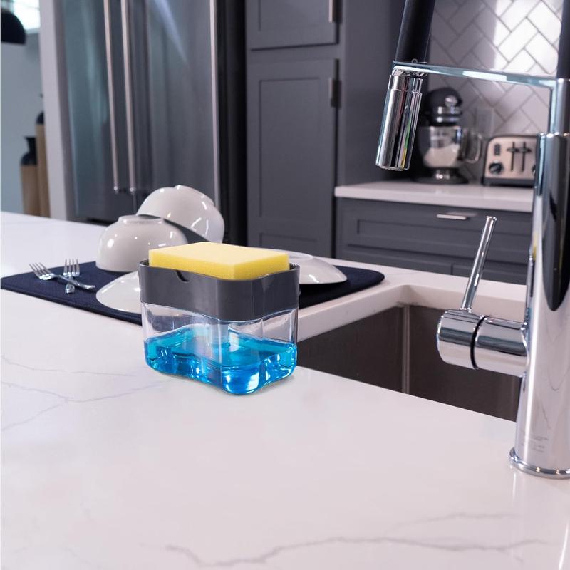 Multi-purpose at home, suitable for kitchen sink, bathroom, dish soap dispenser and sponge holder