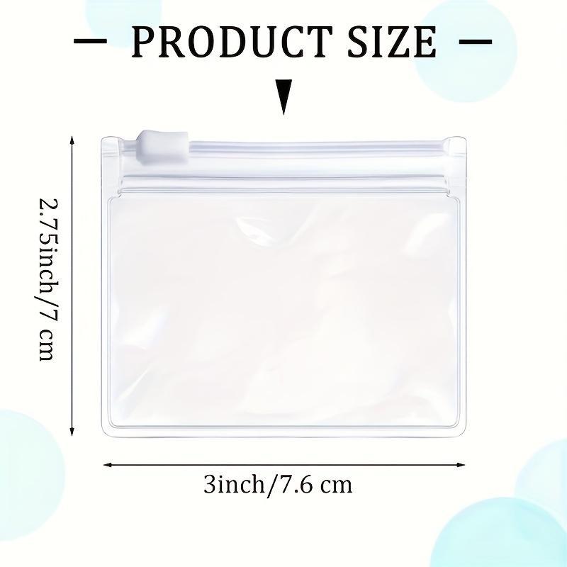 Clear Reusable Pill Storage Bags, 6 Counts Dustproof Zipper Pill Pouch Set, Portable Self Sealed Medicine Organizer for Home & Travel, Summer for Gift, Halloween Decor