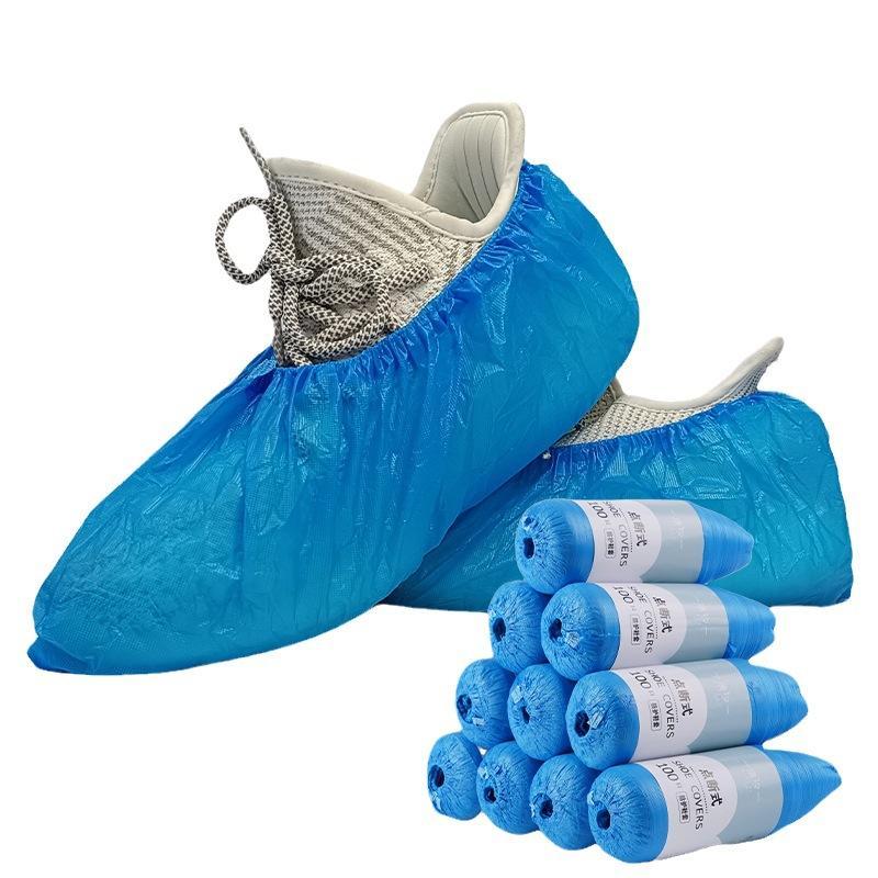 50pcs Disposable Shoe Cover, Waterproof Plastic Shoe Cover, Household Indoor Shoe Dust Cover