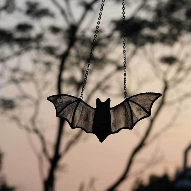 Bat Design Hanging Ornament, 1 Count Halloween Themed Hanging Decoration, Bat Shaped Hanging Decor for Home Party & Festival