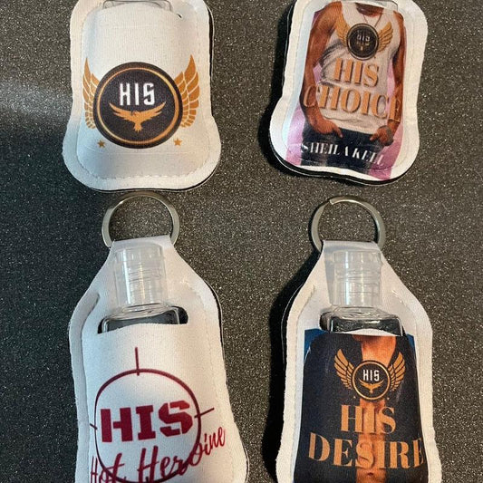 HIS hand sanitizer holder with fillable 1 oz bottle