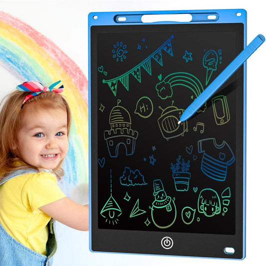 12" LCD Writing Tablet Electronic Graphics Tablet Writing Board LCD Writing Pad Drawing Tablet Handwriting Paperless Notepad Graphic Board for Kids, Blue