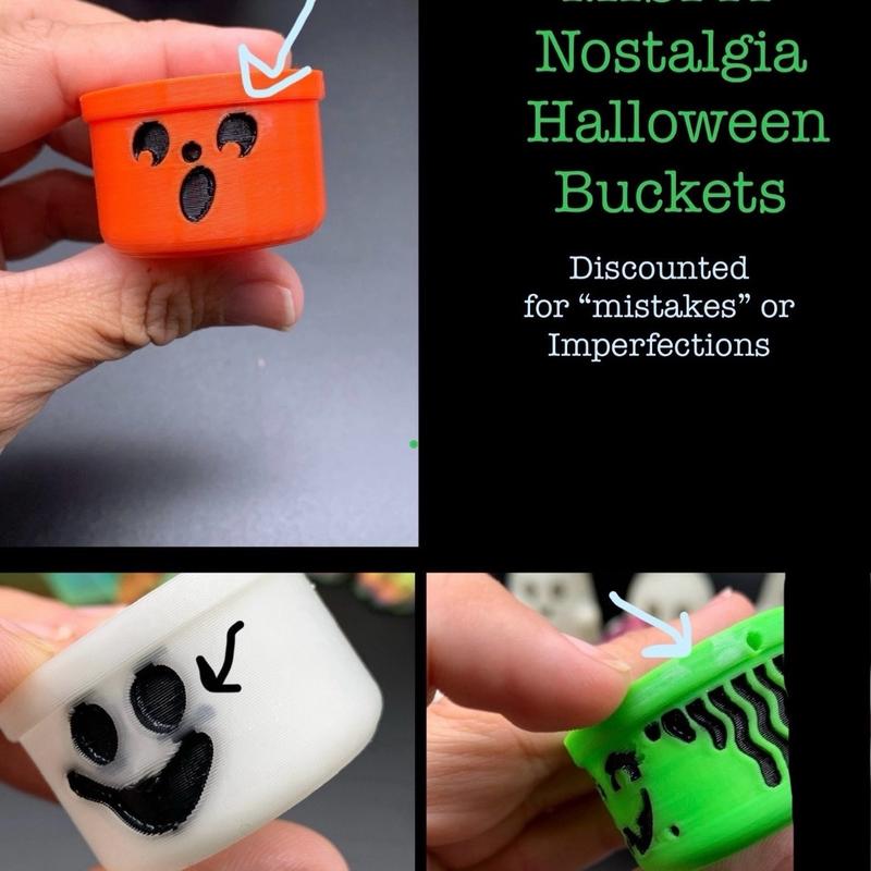 3D Printed Nostalgic Halloween Decoration Buckets