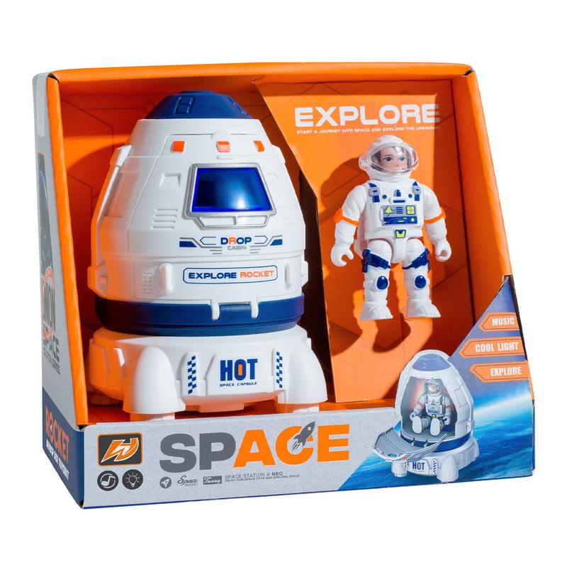 Space Capsule Toys for Kids - Space Toys for Kids with Lights and Sounds - Astronaut Toys, Fun Toys for Any Outer Space Adventure, Outer Space Toy Gifts 3 4 5 6 7 8H101