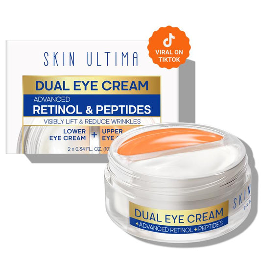 Dual Eye Creams with Retinol & Peptides, Moisturizing eye cream for Puffy Eyes, Reduce Dark Circles, Wrinkles & Fine Lines, Eye Bags Treatment, Anti-Aging Eye Serum, Eye Cream Lotion for All Skin Types , Skin Care Comfort