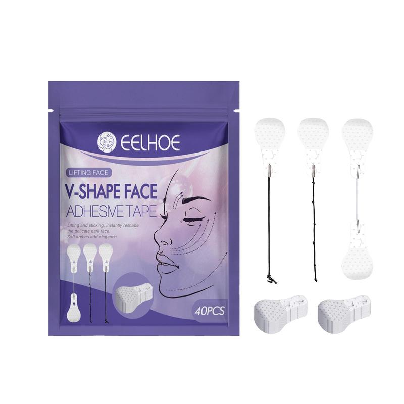 V-shaped Face Lifting Sticker, 40pcs/box V Face Shaping Sticker, Face Lifting Sticker for Women, Facial Skin Care Tool