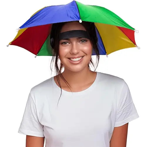 All Seasons Umbrella Hat, 2024 New Style Sun Protection Umbrella Hat for Women, Simple Hands Free Umbrella Hat for Outdoor Activities Cover