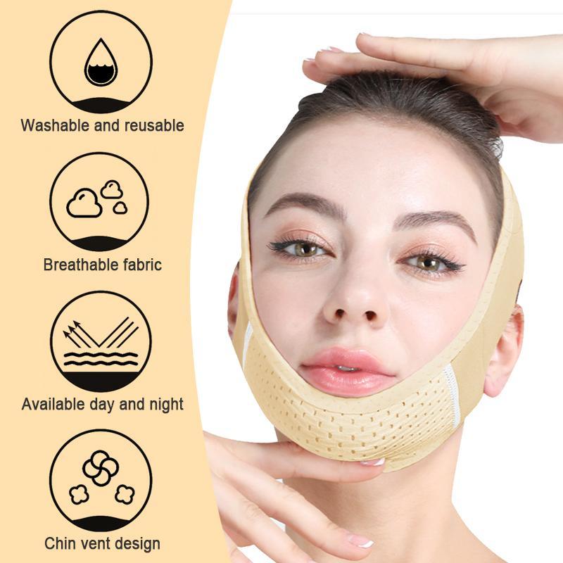 Skin Care Gifts, V-shaped Face Lifting Bandage, Facial Lifting Strap, Chin Facial Lifting Tool for Women