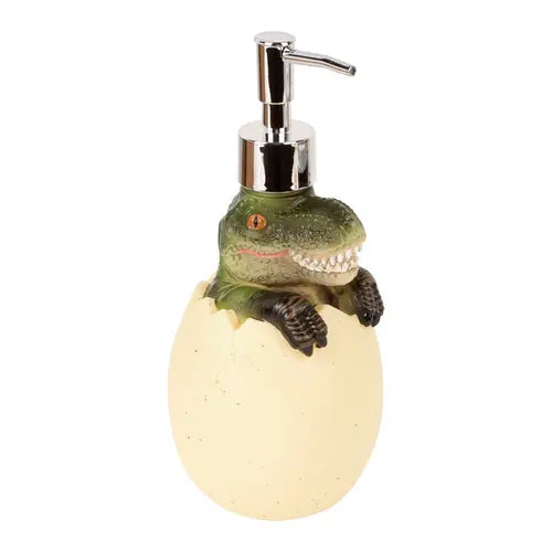 Decorative Dinosaur Hand Soap Dispenser for Bathroom Countertop Accessories 19 Oz, Vinyl Gel Cute Animal Dinosaur Shampoo Dispenser with Pump Gift Container