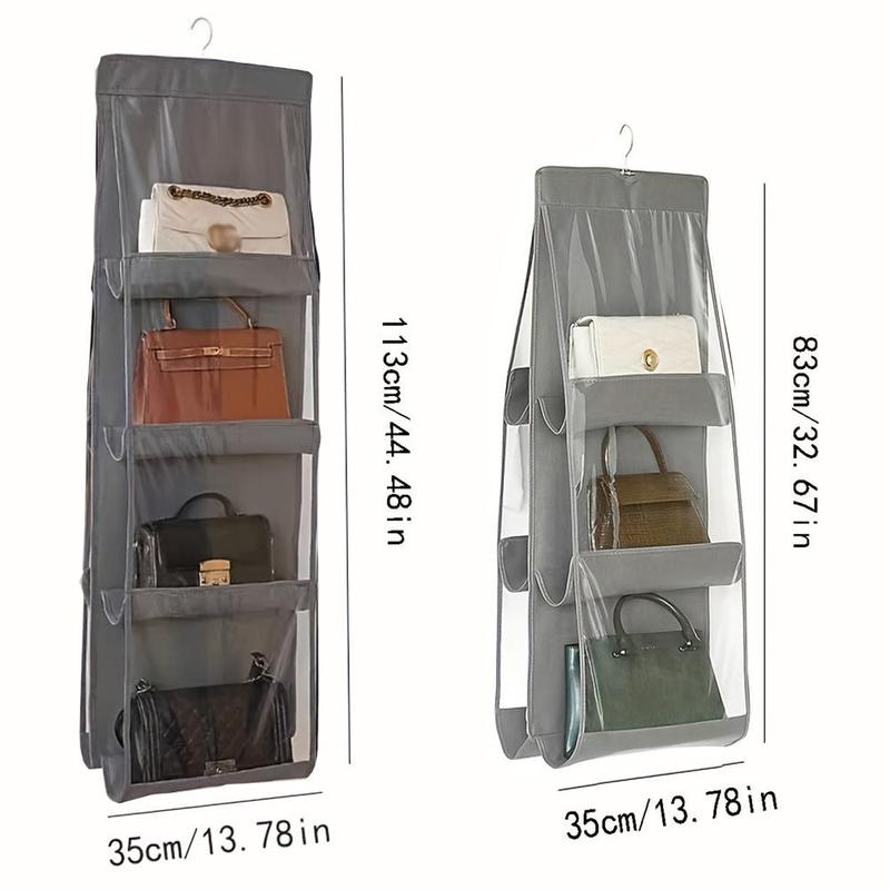 Multi-layer Hanging Handbag Organizer, 1 Count Space Saving Handbag Storage Bag, Summer Essentials, Transparent Purse Organizer For Wardrobe Closet, Halloween Decor