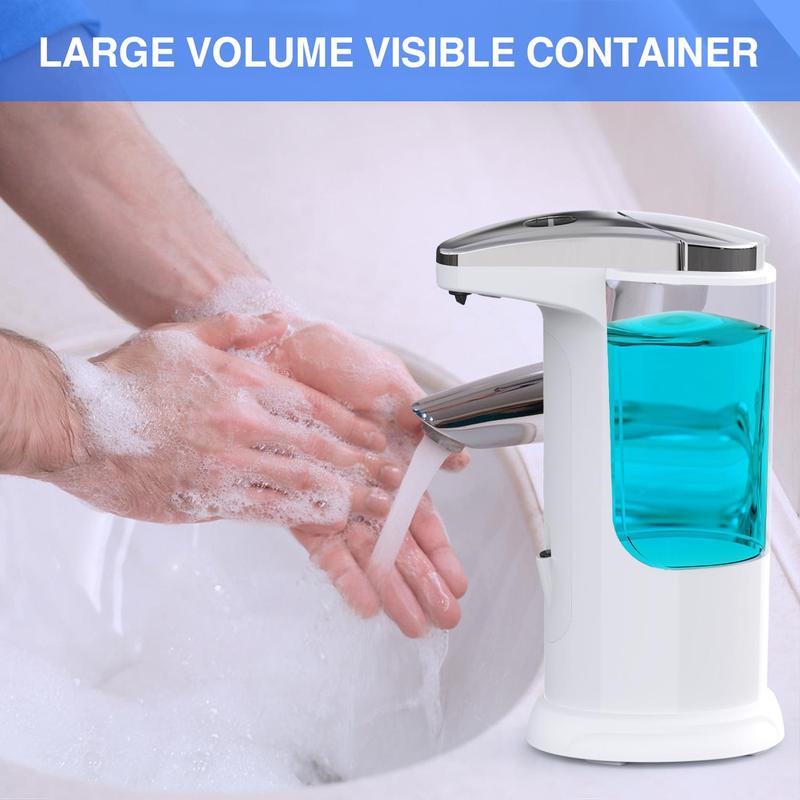 Automatic Soap Dispenser, 1 Count?Touchless Dish Soap Dispenser With Infrared Sensor, Adjustable Soap Dispensing Levels For Bathroom Kitchen