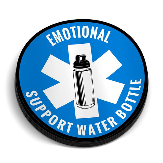 Emotional Support Water Bottle Sticker