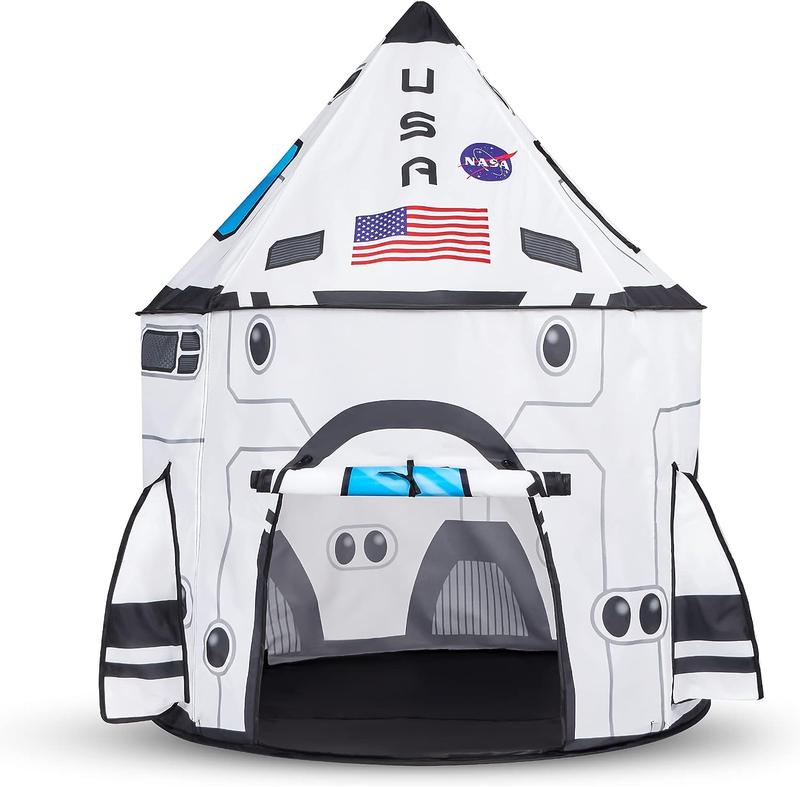 Rocket Ship Play Tent Pop up Play Tent Indoor Outdoor Spaceship Playhouse Tent Set