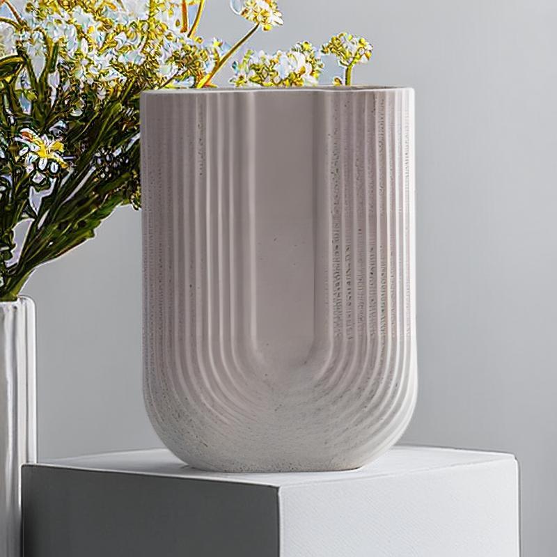 Ceramic Vase, Modern Retro Flower Arrangement Vase, Decorative Vase for Home Living Room Bedroom Office