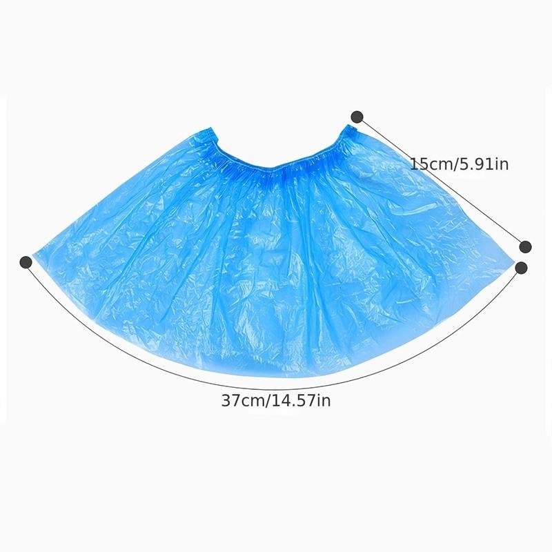 100pcs Disposable Shoe Cover, Thickened Indoor Waterproof Non-slip Shoe Cover, Suitable For Home Living Room & School Machine Room