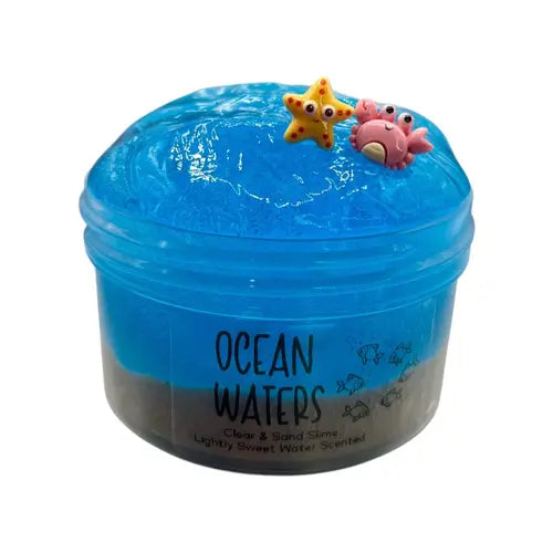 Ocean waters DIY clear and sand Slime kit