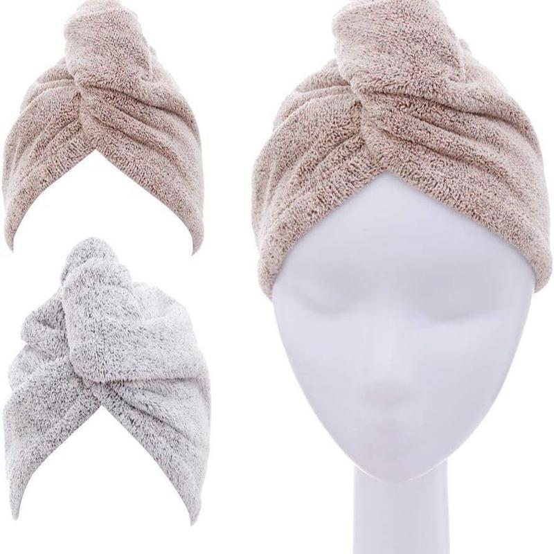 3pcs Reusable Soft Hair Towel, Quick Dry Hair Cap, Water Absorbent Hair Towel for Women