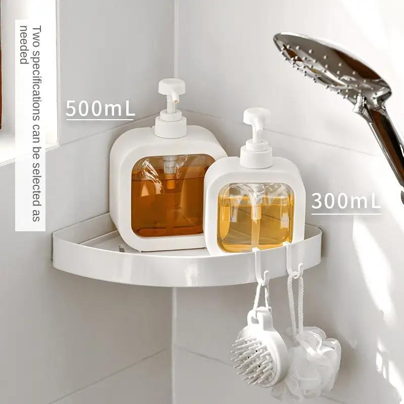 Empty Transparent Soap Dispenser, 2pcs/set Clear Hand Sanitizer Dispenser, Shower Gel Dispenser, Shampoo Dispenser Pump Bottle For Bathroom Kitchen