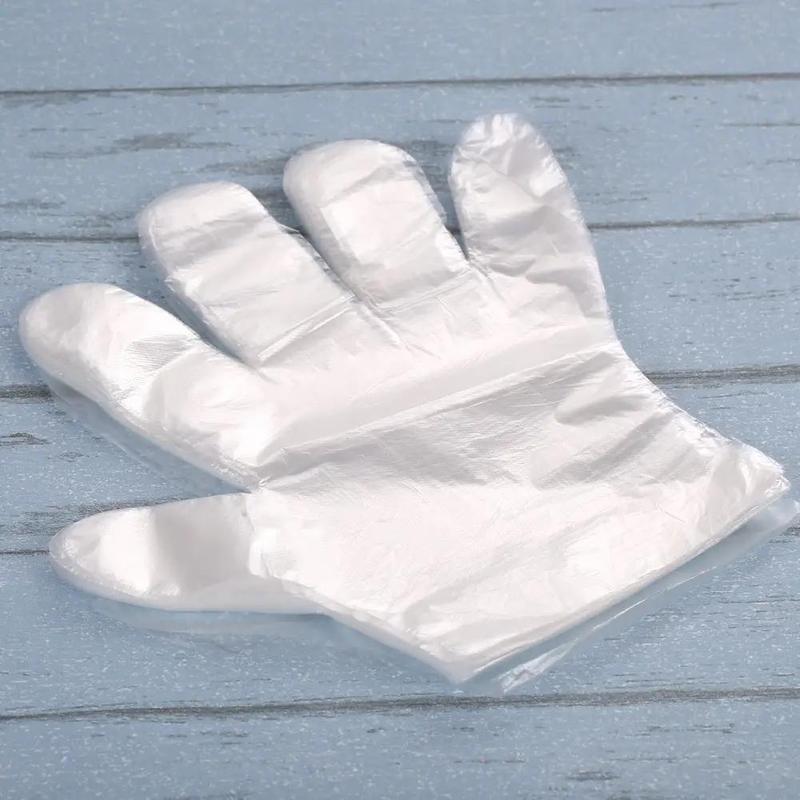 500pcs Disposable Glove, Plastic Glove, Multifunction Cleaning Glove For Home Kitchen Bathroom