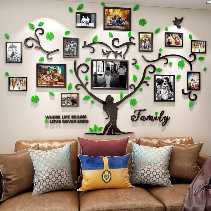 3D Home Waterproof Wall Sticker-DIY Photo Frame Photo Living Room Bedroom Home Decorative Sticker Gift Ornaments Set Tiles Sticker