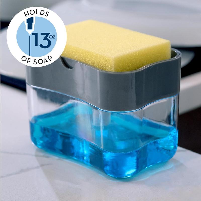 Multi-purpose at home, suitable for kitchen sink, bathroom, dish soap dispenser and sponge holder