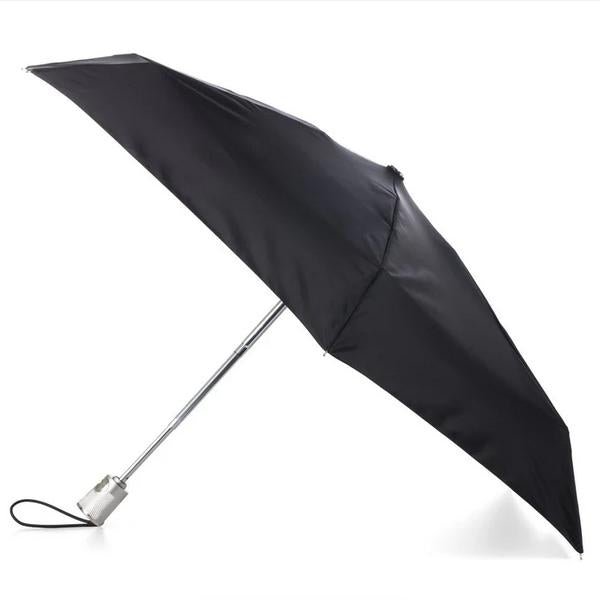 Totes Women's Recycled Mini Folding Umbrella with Auto Open/Close Technology