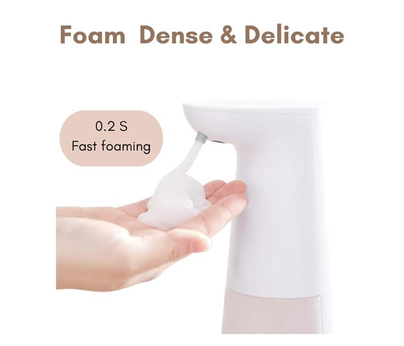 Automatic foam soap pump dispenser, stores the foam tank, and automatically pours out a certain amount of soap liquid on contact