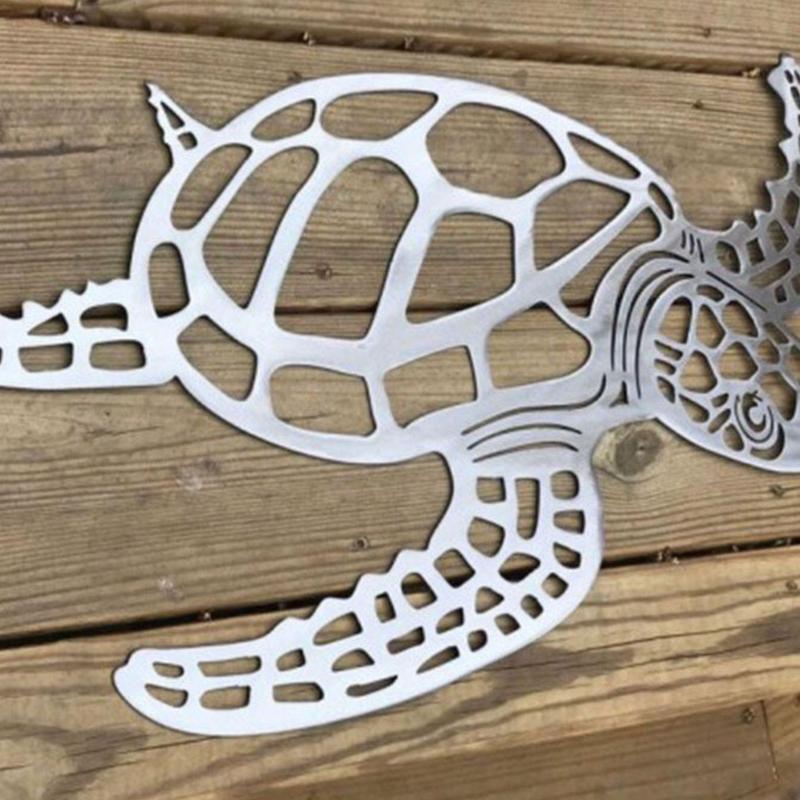 1 Piece Sea Turtle Pattern Wall Decoration, Modern Metal Wall Art, Wall Decor For Home Living Room Bedroom Office Decoration