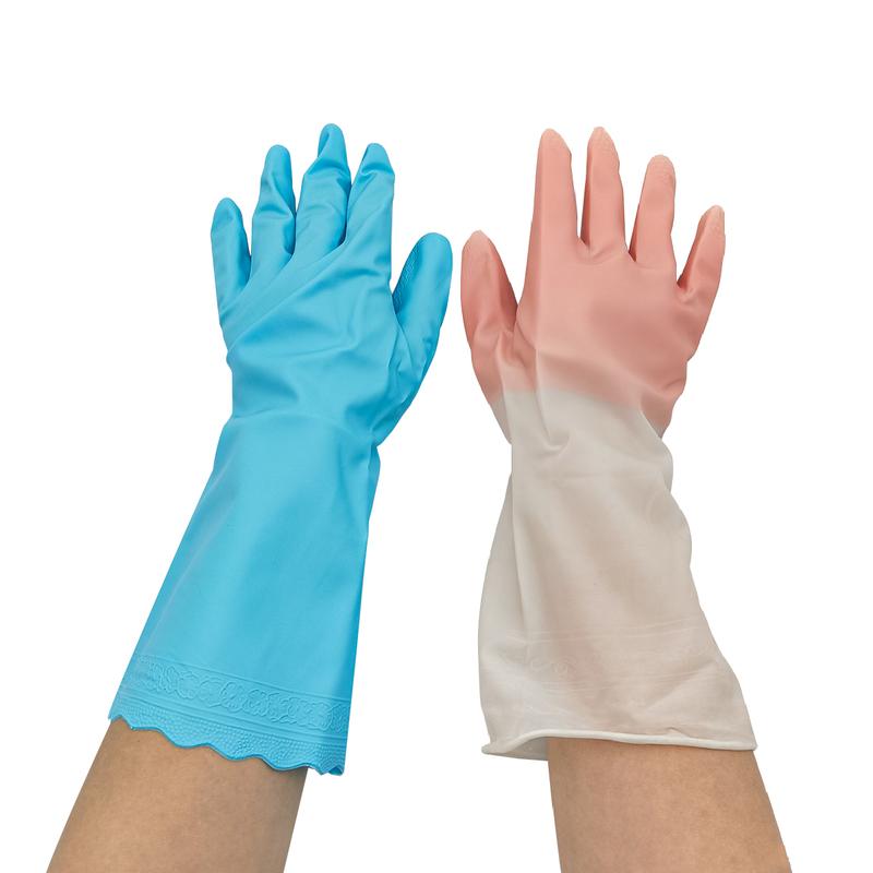 Reusable Dishwashing Cleaning Rubber Gloves, Dish Washing Gloves , Kitchen Gloves, Latex Free, Large Pack Waterproof Toilet