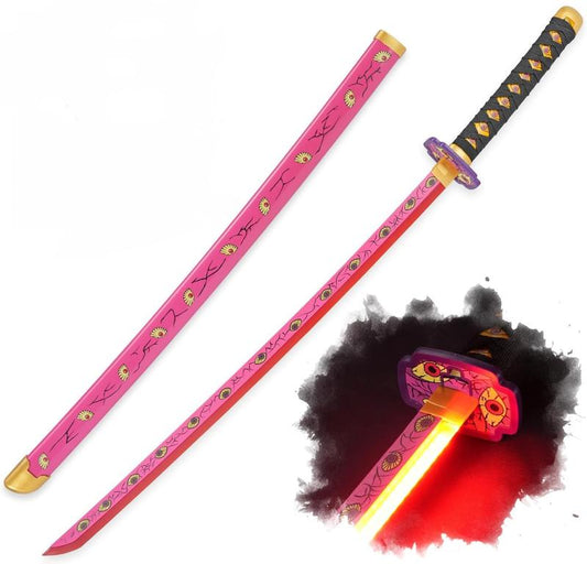 Light Up Demon Slayer Sword Red light - 40 inches Anime Cosplay Prop Kokushibou