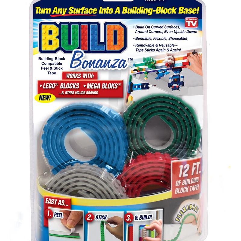 As Seen on TV Build Bonanza Flexible Building Block Base  (Blue/Green/Red/Gray)