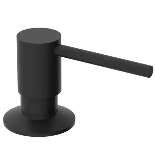 Kitchen Soap Dispenser in Matte Black, Pump mechanism makes for easy, smooth use