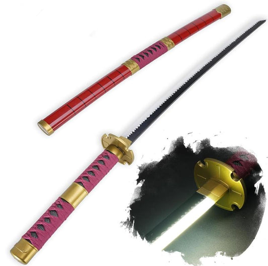 Light-up anime cosplay sword prop, made of acrylic plastic, rechargeable, same style as Sandai Kitetsu Roronoa Zoro